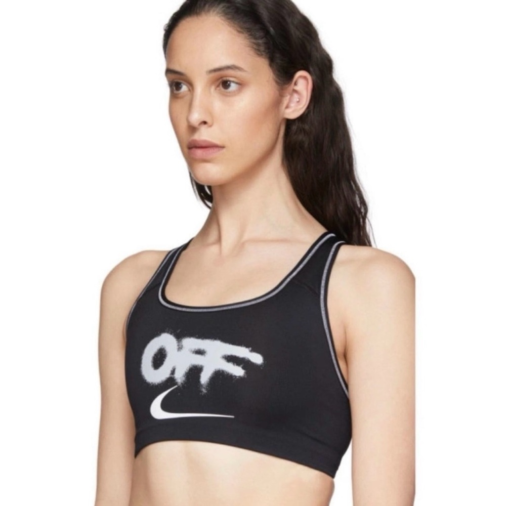 Nike Black and White Sports Bra